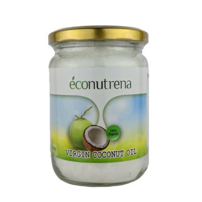 Кокосовое масло холодного отжима, органическое, Econutrena, 500 мл ЭКОНУТРЕНА
