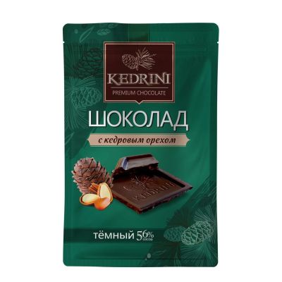 Шоколад KEDRINI темный «Кедровый орех»